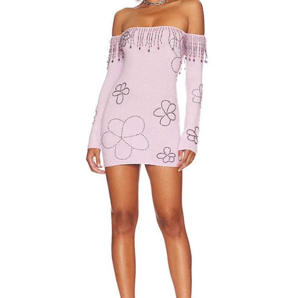 Guizio Beaded Floral Dress